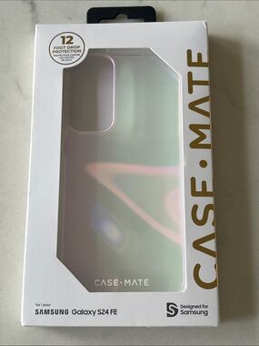 case-mate Iridescent Pink and Green Phone Case for Samsung Galaxy S24 FE
